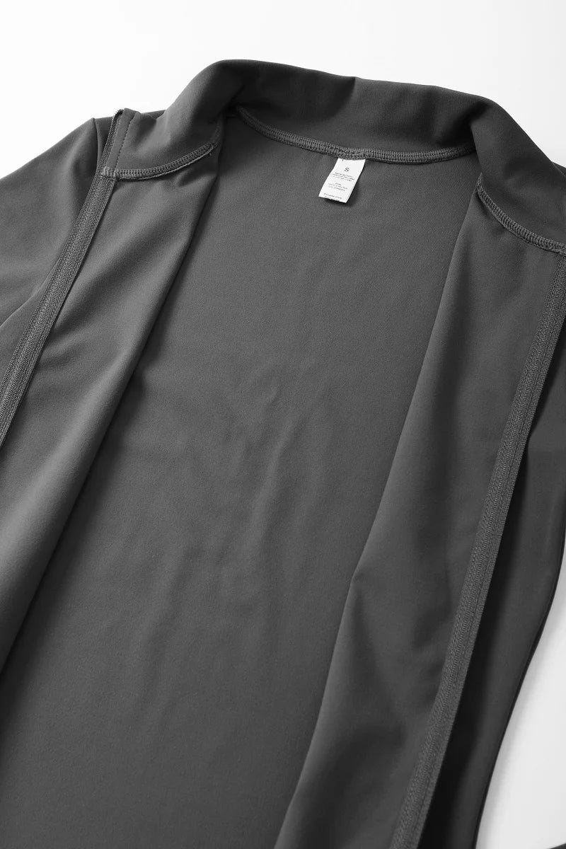 Newest Zipper Long Sleeve Yoga Set 2PCS High Waist Fitness Sport Gym Suit Sportwear Women Set Workout ClothesTracksuit Academic