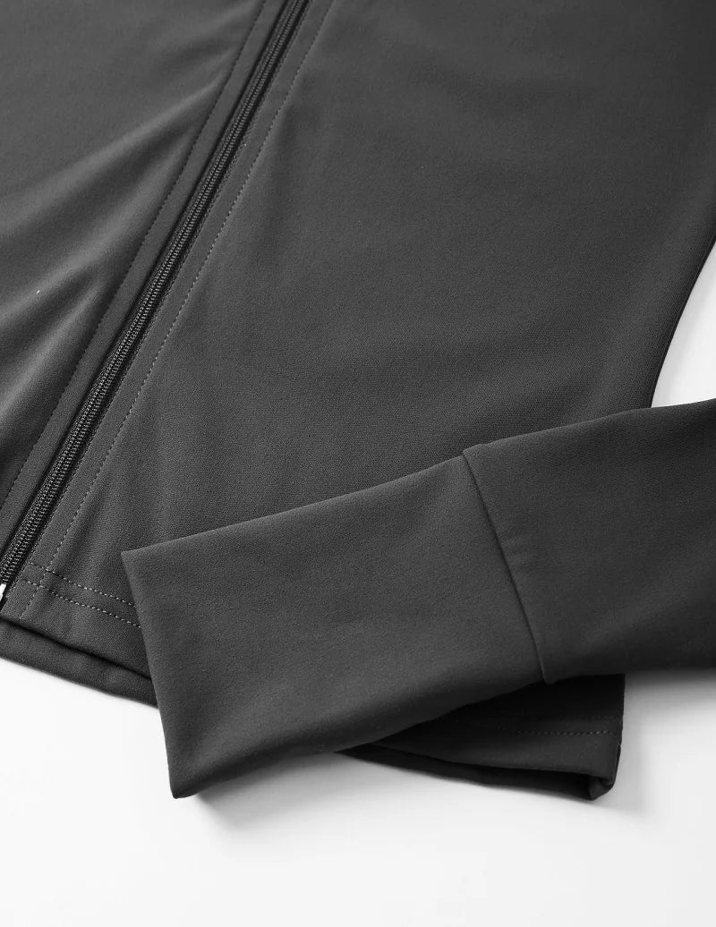 Newest Zipper Long Sleeve Yoga Set 2PCS High Waist Fitness Sport Gym Suit Sportwear Women Set Workout ClothesTracksuit Academic