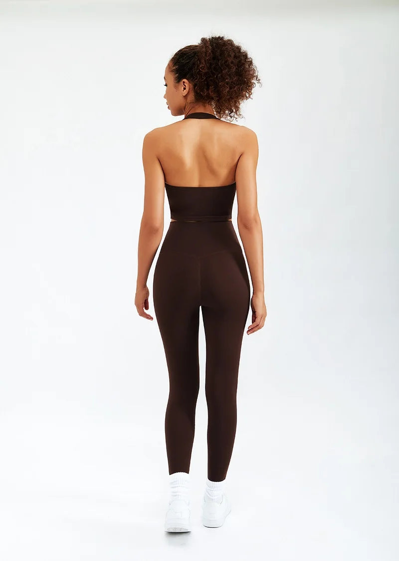 Newest Zipper Long Sleeve Yoga Set 2PCS High Waist Fitness Sport Gym Suit Sportwear Women Set Workout ClothesTracksuit Academic