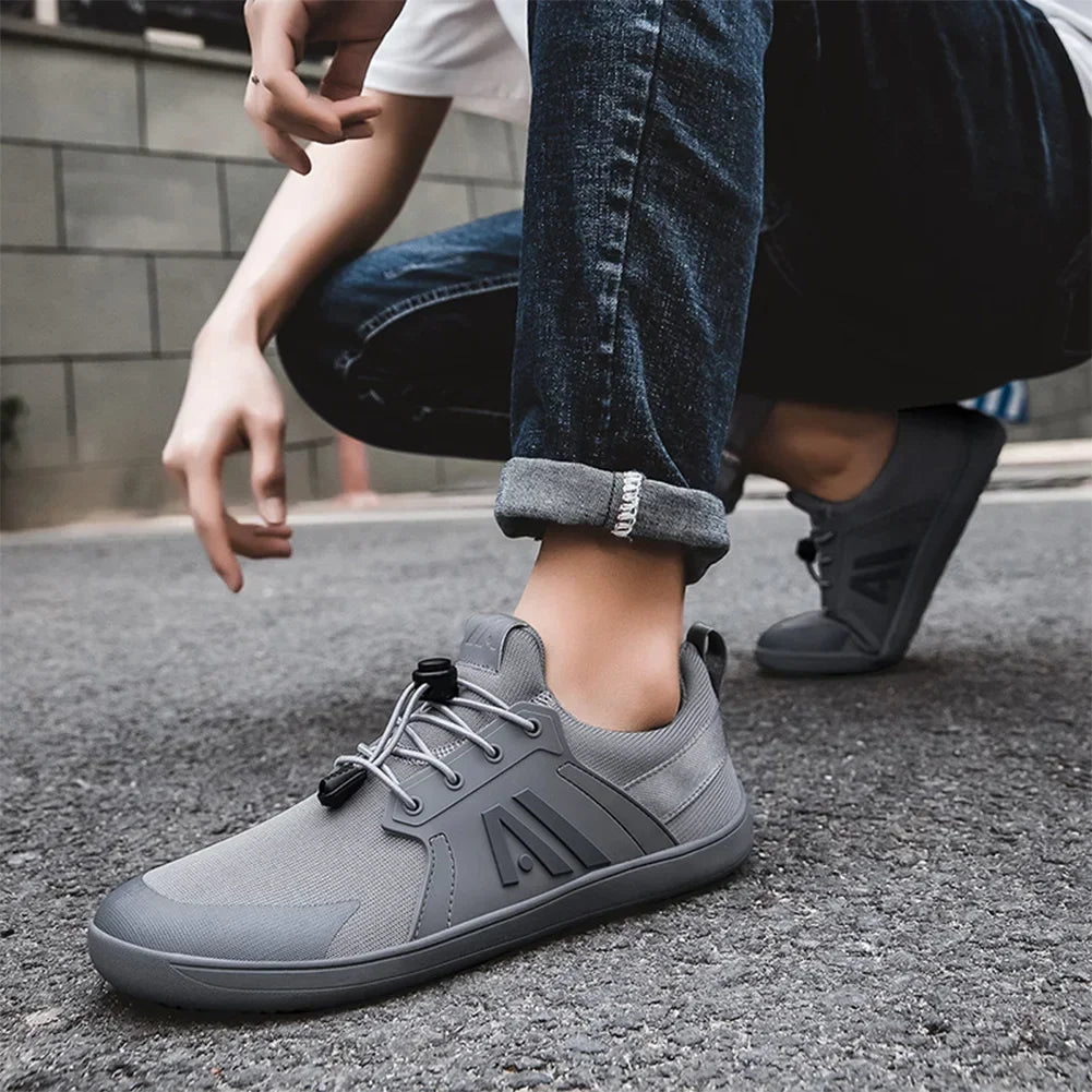 2025 Men's Barefoot Shoes with Wide Toe Box Minimalist Shoes Slip-On Running Sneakers Trail-Running Shoes for Hiking Outdoor