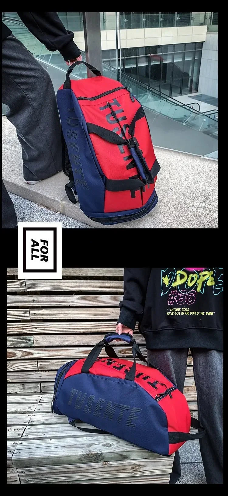 Large Capacity Sport Gym Bag Women Fitness Backpack Waterproof Multi-Functional Shoes Warehouse Travel Pack Sports Shoulder Bags