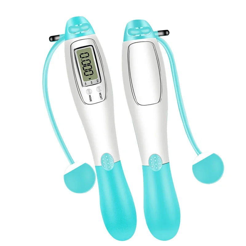Cordless Electronic Skipping Rope Gym Fitness Cordless Skipping Smart Jump Rope with Lcd  Counting Speed Skipping Counter
