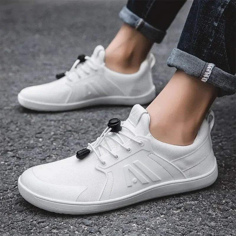 2025 Men's Barefoot Shoes with Wide Toe Box Minimalist Shoes Slip-On Running Sneakers Trail-Running Shoes for Hiking Outdoor