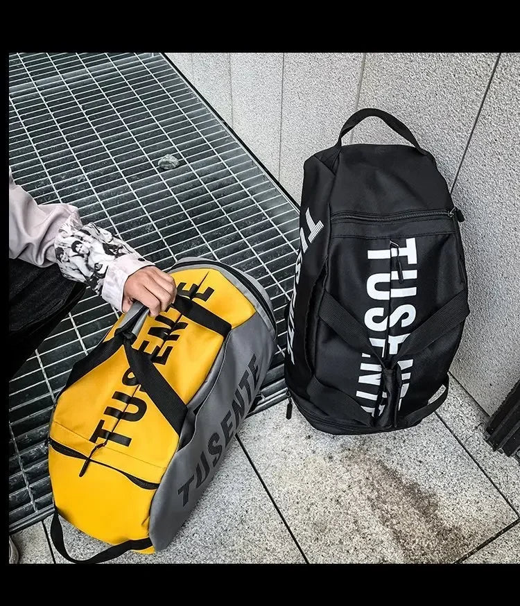Large Capacity Sport Gym Bag Women Fitness Backpack Waterproof Multi-Functional Shoes Warehouse Travel Pack Sports Shoulder Bags