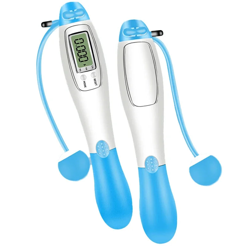 Cordless Electronic Skipping Rope Gym Fitness Cordless Skipping Smart Jump Rope with Lcd  Counting Speed Skipping Counter