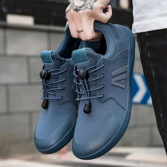 2025 Men's Barefoot Shoes with Wide Toe Box Minimalist Shoes Slip-On Running Sneakers Trail-Running Shoes for Hiking Outdoor