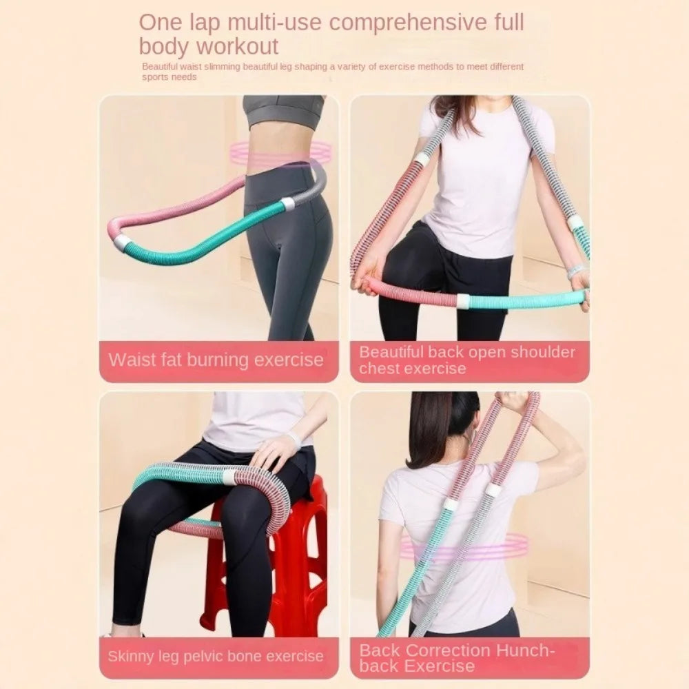 without Harming Waist Sports Hoop Waist Trainer Adjustable Burn Fat Weight Loss Circle Slimming Belly Soft