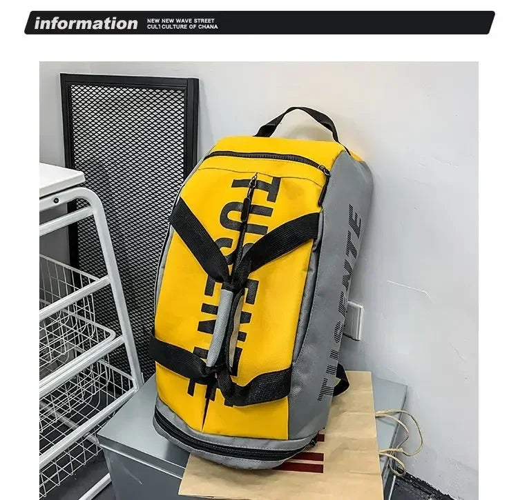 Large Capacity Sport Gym Bag Women Fitness Backpack Waterproof Multi-Functional Shoes Warehouse Travel Pack Sports Shoulder Bags