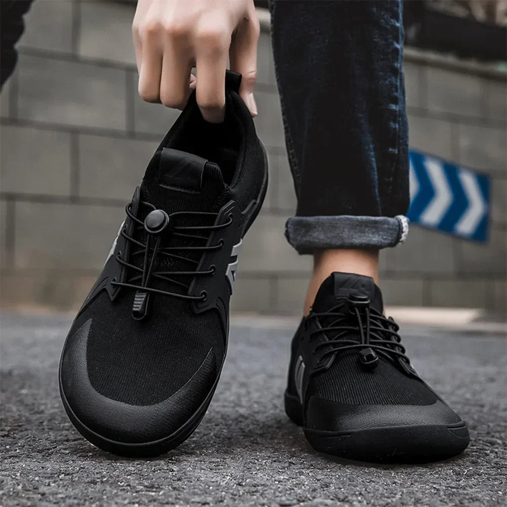 2025 Men's Barefoot Shoes with Wide Toe Box Minimalist Shoes Slip-On Running Sneakers Trail-Running Shoes for Hiking Outdoor