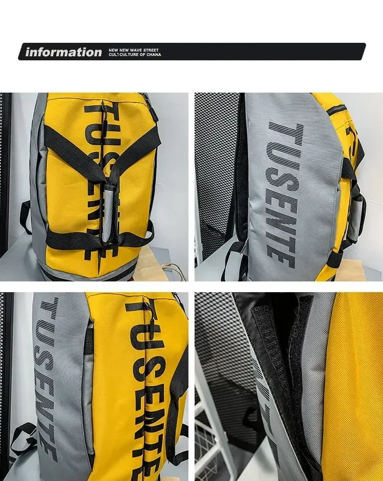 Large Capacity Sport Gym Bag Women Fitness Backpack Waterproof Multi-Functional Shoes Warehouse Travel Pack Sports Shoulder Bags