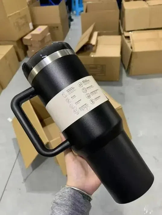 Large Capacity 40oz Vacuum Insulated Car Mug Portable Stainless Steel Water Cup Double Wall Thermal Iced Travel Water Bottle