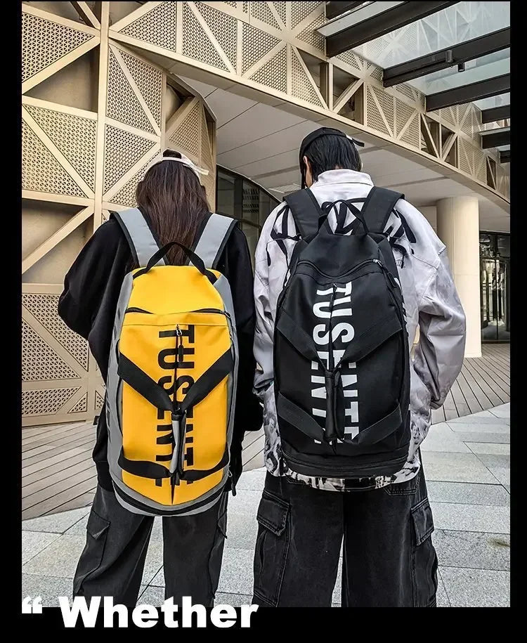 Large Capacity Sport Gym Bag Women Fitness Backpack Waterproof Multi-Functional Shoes Warehouse Travel Pack Sports Shoulder Bags