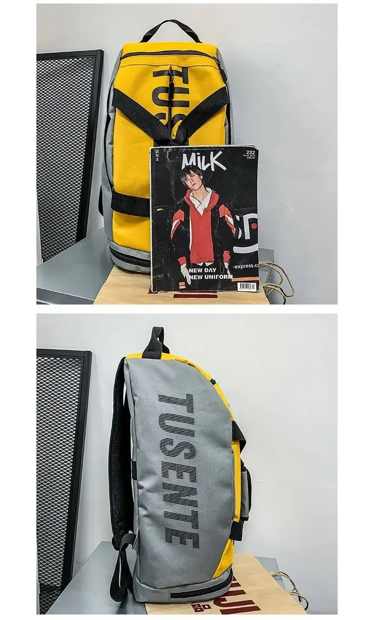 Large Capacity Sport Gym Bag Women Fitness Backpack Waterproof Multi-Functional Shoes Warehouse Travel Pack Sports Shoulder Bags