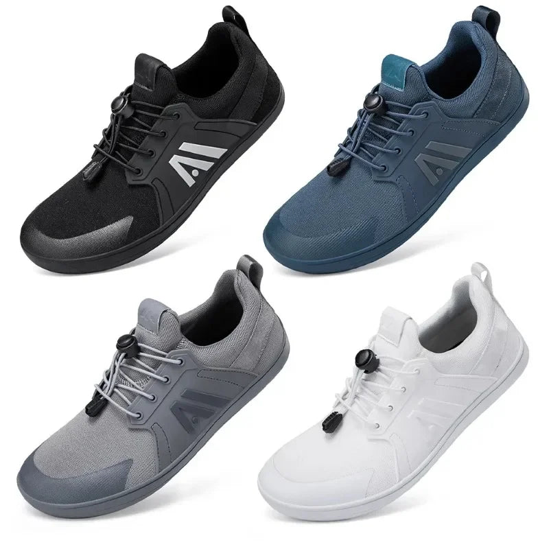2025 Men's Barefoot Shoes with Wide Toe Box Minimalist Shoes Slip-On Running Sneakers Trail-Running Shoes for Hiking Outdoor