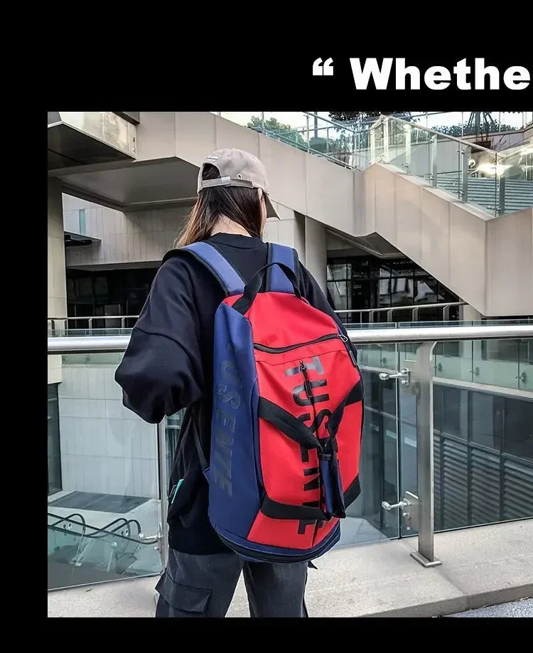 Large Capacity Sport Gym Bag Women Fitness Backpack Waterproof Multi-Functional Shoes Warehouse Travel Pack Sports Shoulder Bags