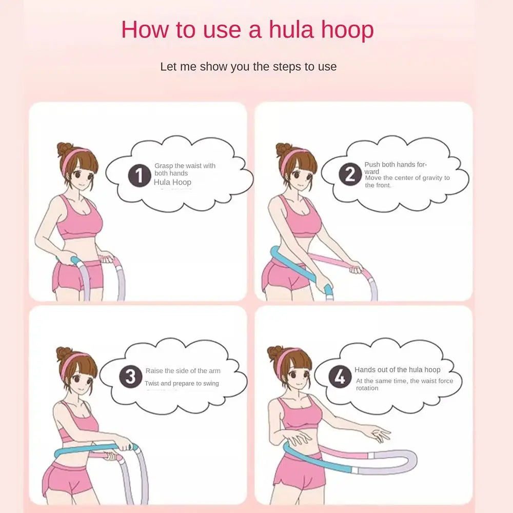 without Harming Waist Sports Hoop Waist Trainer Adjustable Burn Fat Weight Loss Circle Slimming Belly Soft
