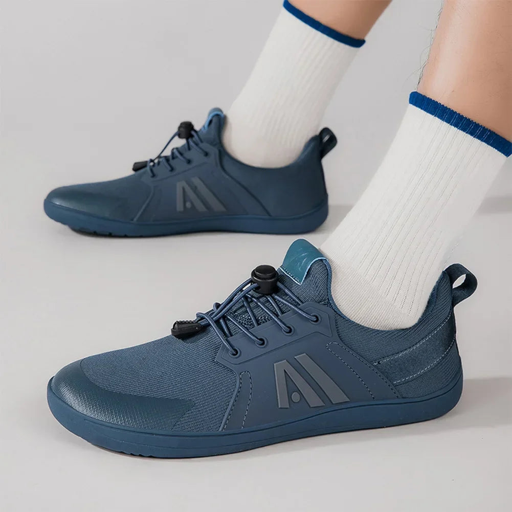 2025 Men's Barefoot Shoes with Wide Toe Box Minimalist Shoes Slip-On Running Sneakers Trail-Running Shoes for Hiking Outdoor