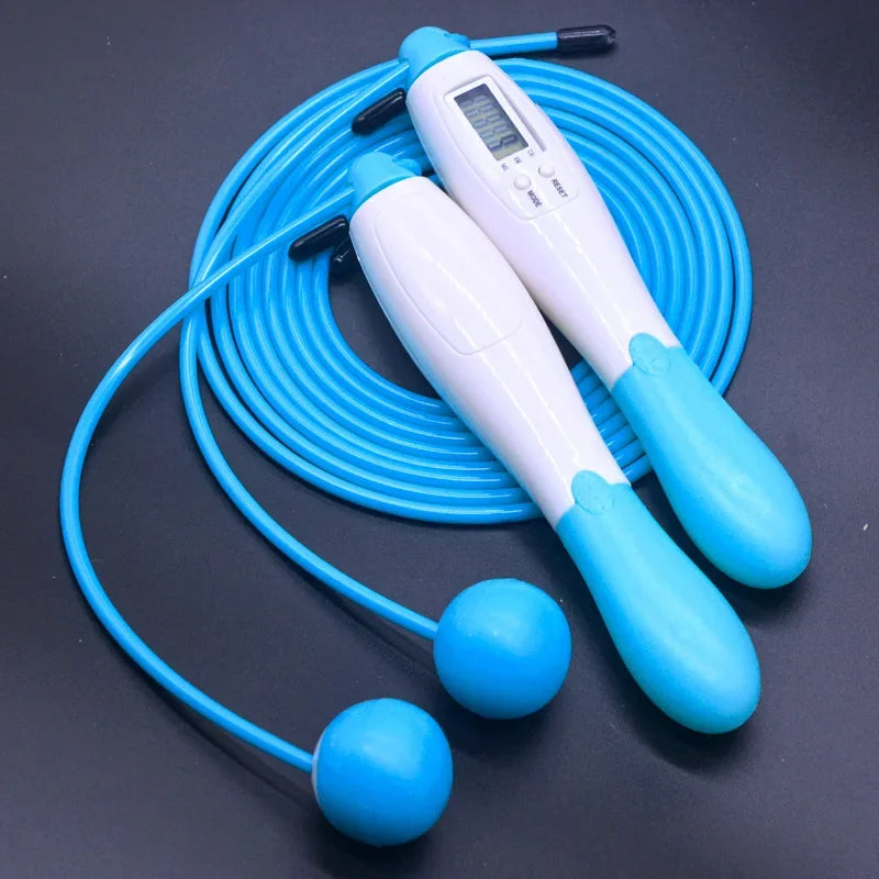 Cordless Electronic Skipping Rope Gym Fitness Cordless Skipping Smart Jump Rope with Lcd  Counting Speed Skipping Counter