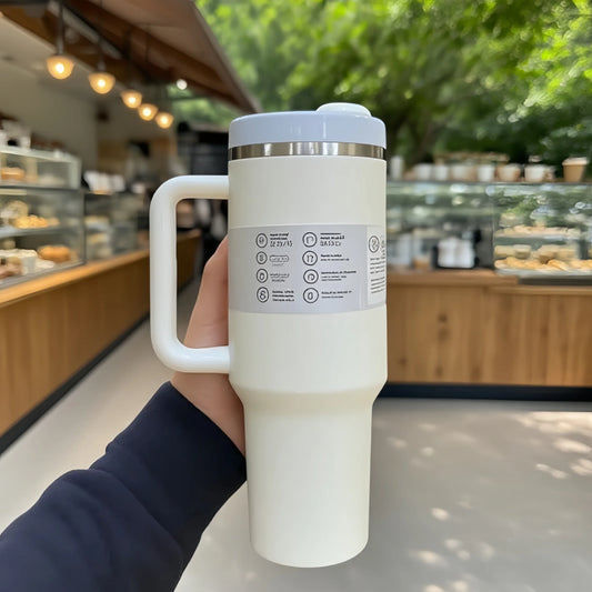 Large Capacity 40oz Vacuum Insulated Car Mug Portable Stainless Steel Water Cup Double Wall Thermal Iced Travel Water Bottle