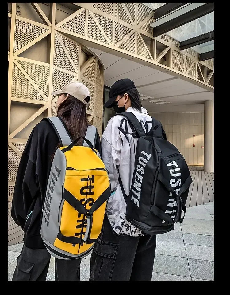 Large Capacity Sport Gym Bag Women Fitness Backpack Waterproof Multi-Functional Shoes Warehouse Travel Pack Sports Shoulder Bags