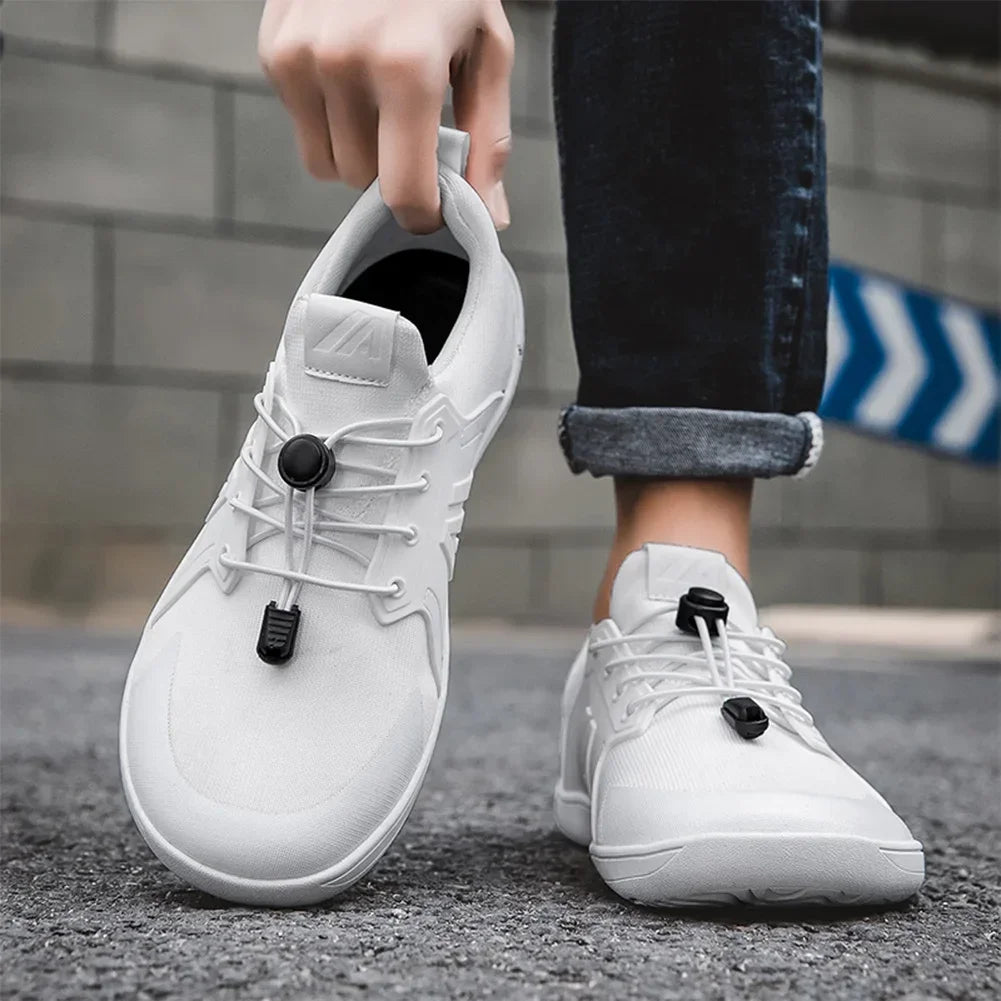2025 Men's Barefoot Shoes with Wide Toe Box Minimalist Shoes Slip-On Running Sneakers Trail-Running Shoes for Hiking Outdoor