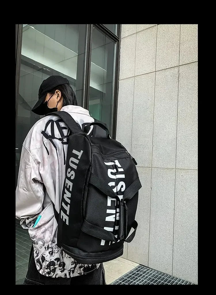 Large Capacity Sport Gym Bag Women Fitness Backpack Waterproof Multi-Functional Shoes Warehouse Travel Pack Sports Shoulder Bags