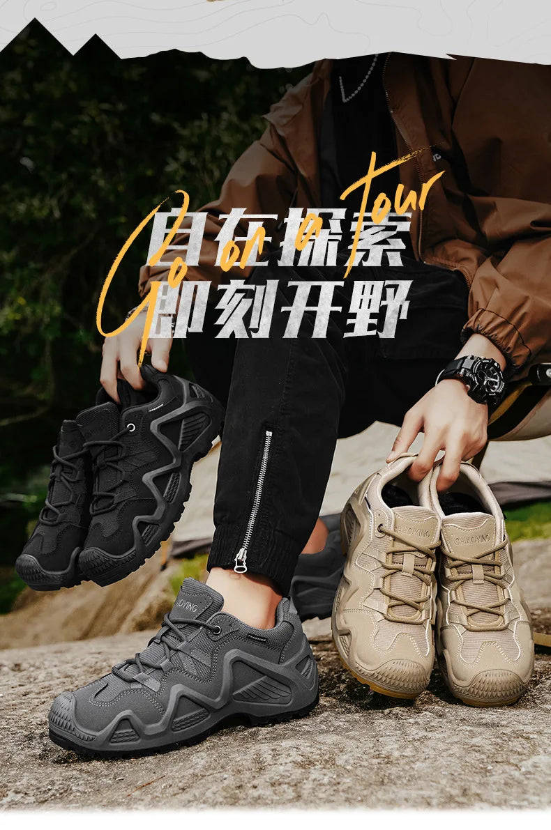 Men's Outdoor Fashion Sneakers New Designers Hiking Shoes Men's Camouflage Breathable Walking Shoes Climbing Shoes for Couples
