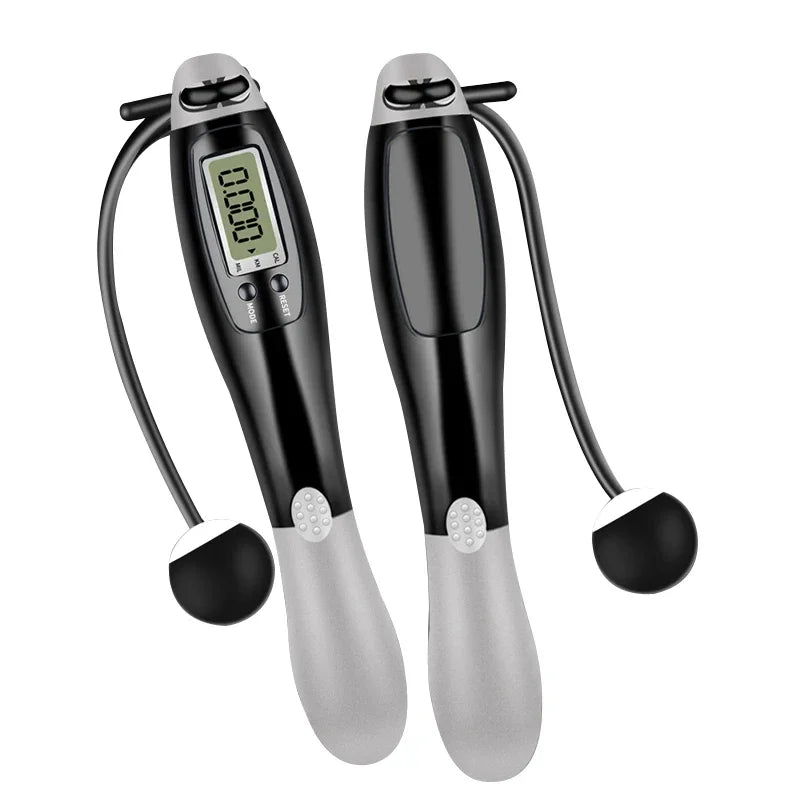 Cordless Electronic Skipping Rope Gym Fitness Cordless Skipping Smart Jump Rope with Lcd  Counting Speed Skipping Counter