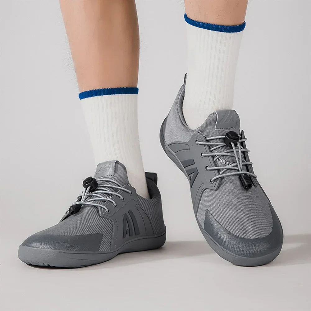 2025 Men's Barefoot Shoes with Wide Toe Box Minimalist Shoes Slip-On Running Sneakers Trail-Running Shoes for Hiking Outdoor